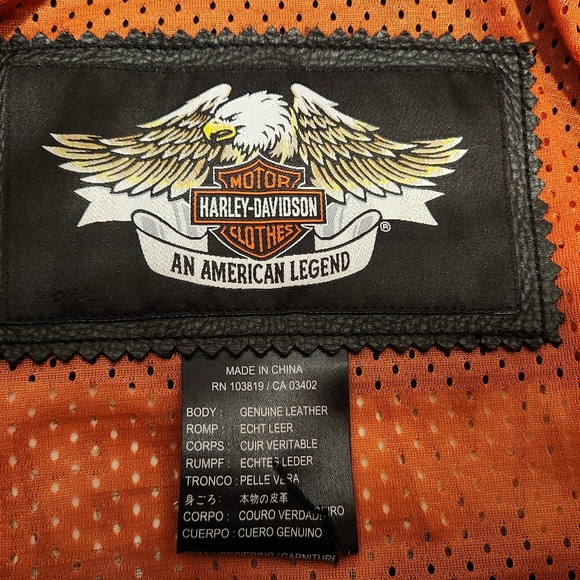Genuine Harley Davidson 100th Anniversary Womens Leather Jacket (Small) - Picture 5 of 8